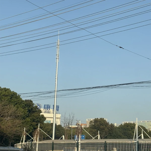 15–50m Galvanized Communication Pole Tower